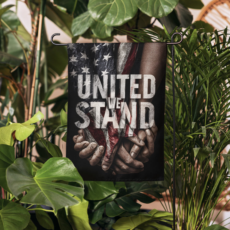 United we stand patriotic flag