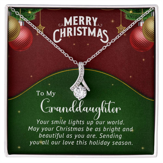 To My Granddaughter - Christmas Gift - Alluring Beauty Necklace