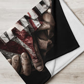 American flag throw blanket