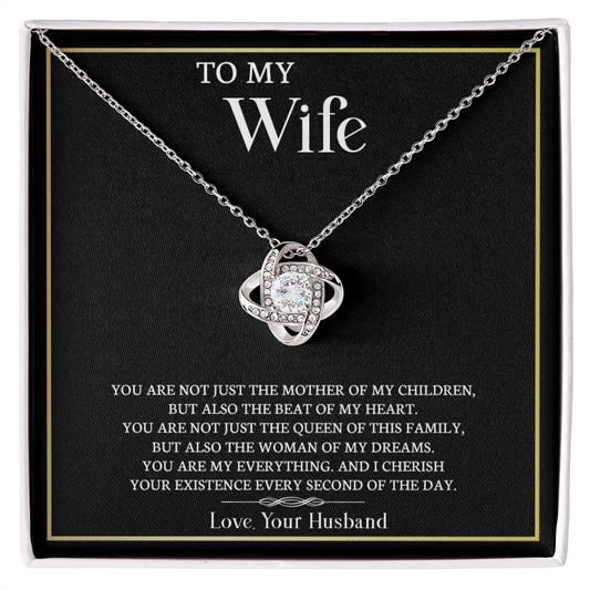 To My Wife - Love Knot Necklace